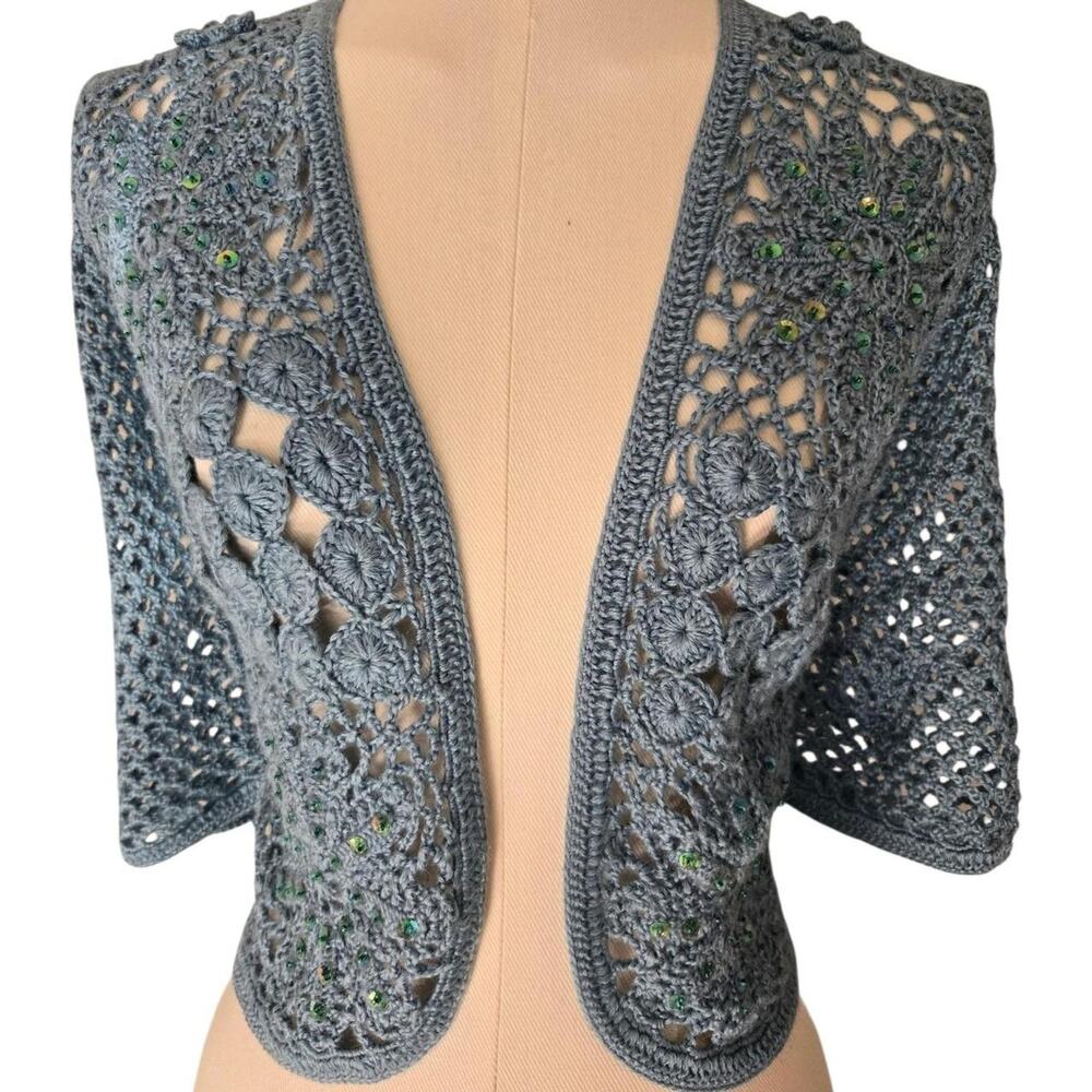 Y2k fairycore crochet shrug